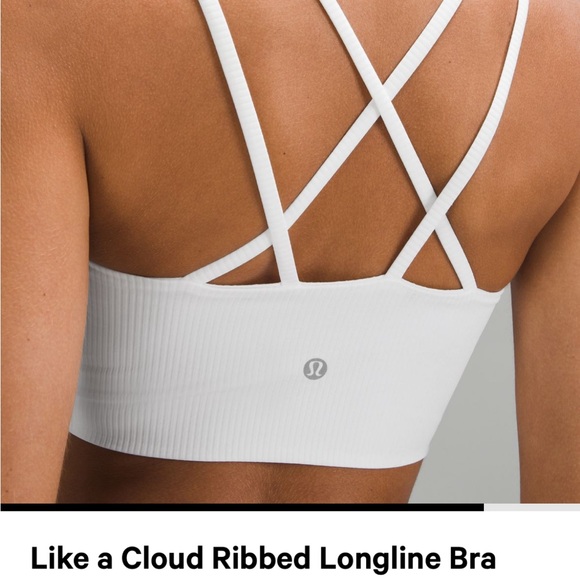 Like a Cloud Ribbed Longline Bra, light support, B/C Cup - Size 8 - Picture 4 of 4